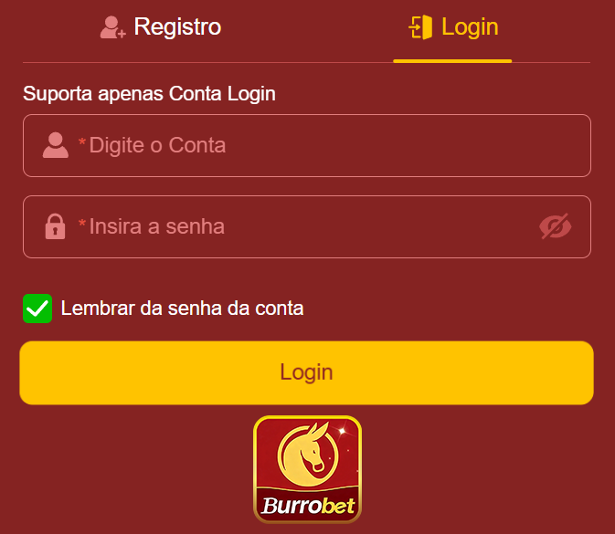 Login seguro na burrobet.com